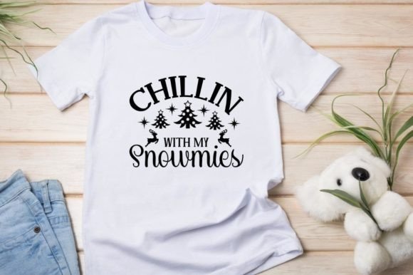 Chillin with My Snowmies: A Fun Winter Graphic Design