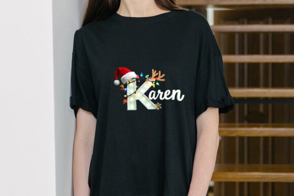 Christmas Alphabet PNG Graphic K: A Festive Design Asset