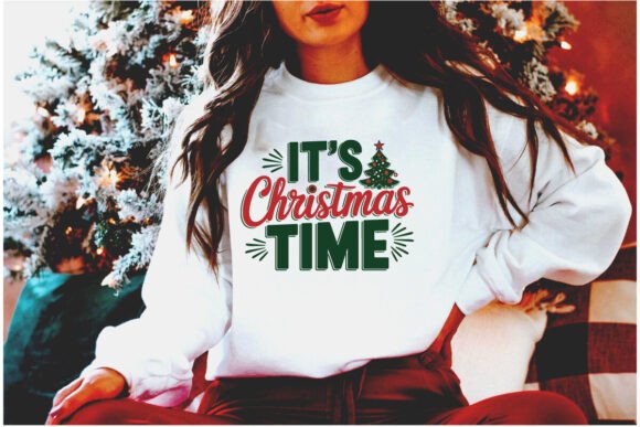 It's Christmas Time Graphic for Women: A Retro Holiday Essential