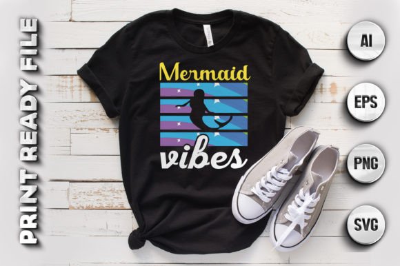 Mermaid T-shirt Design Graphic: Your Next Creative Asset