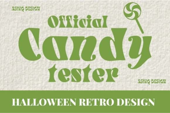 Official Candy Tester Halloween Graphic: Spooky-Sweet Design Assets
