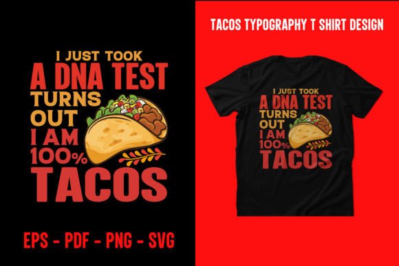Tacos Graphic T Shirt Design: Your Next Favorite Design Asset