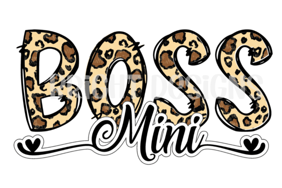 Wild Style: The Mini Boss Wordart Animal Print Graphic